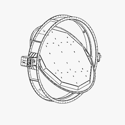 GDFM Gas damper valve flanged medium temp