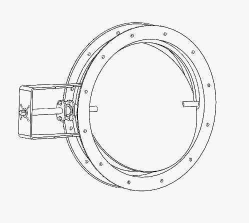 GDFN Gas damper valve flanged normal temperature