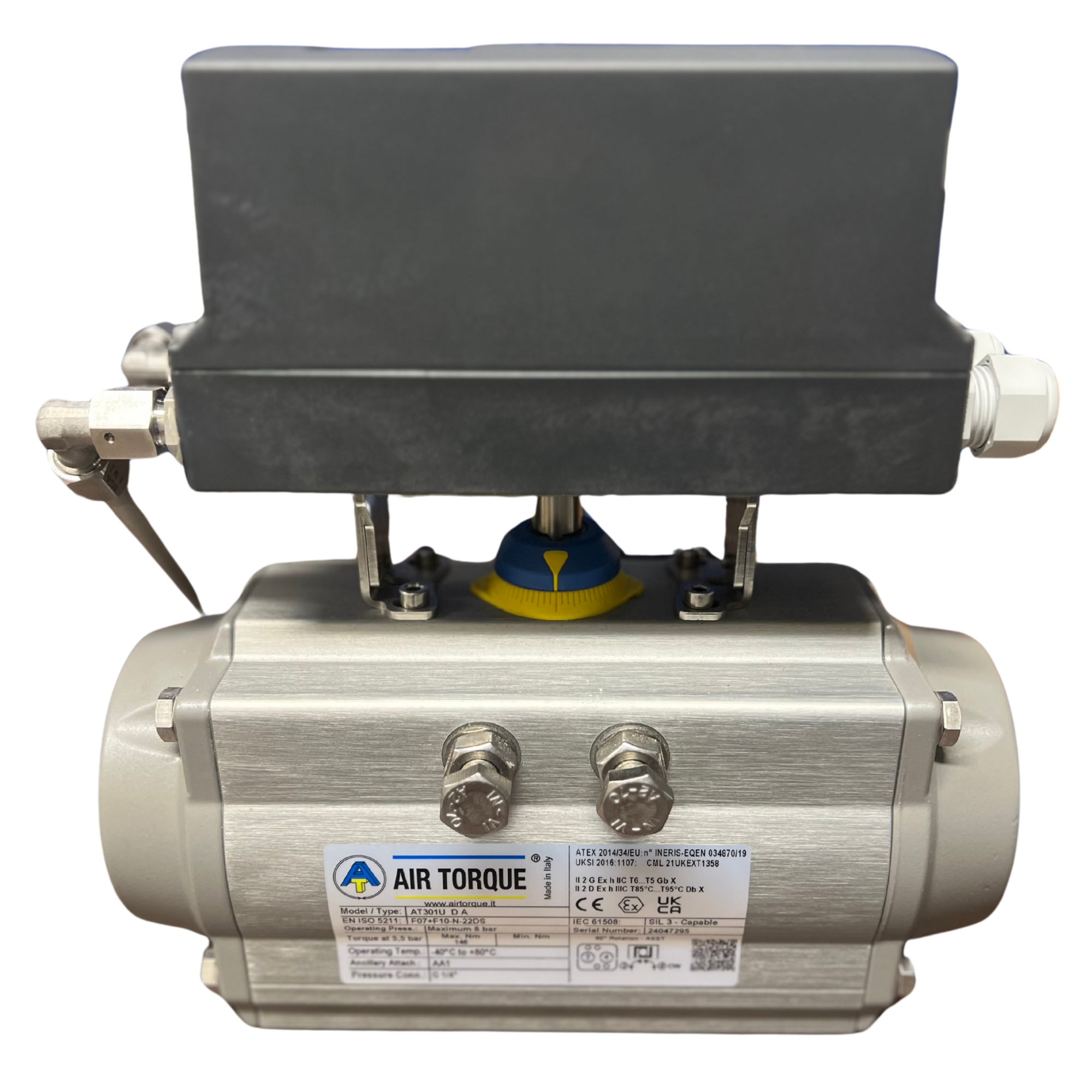 Air Torque pneumatisk aktuator med Siemens Sipart PS2 positioner