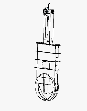 GGFM Gas guilotine valve flanged medium