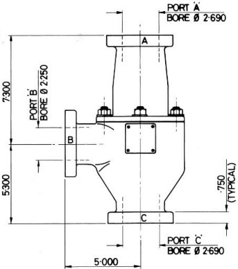 DN50 20100D with flanges